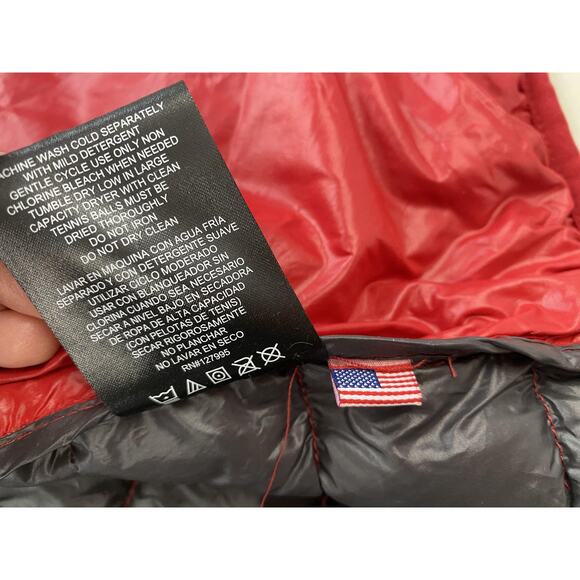 Hawke & Co Sport Down Packable Vest Mens Large Red Puffer Lightweight Jacket - Picture 7 of 11